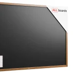 Tableau à craie noir magnétique étanche avec cadre en bois laqué 180 x 120 cm + accessoires