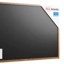 Tableau à craie noir magnétique étanche avec cadre en bois laqué 180 x 120 cm + accessoires