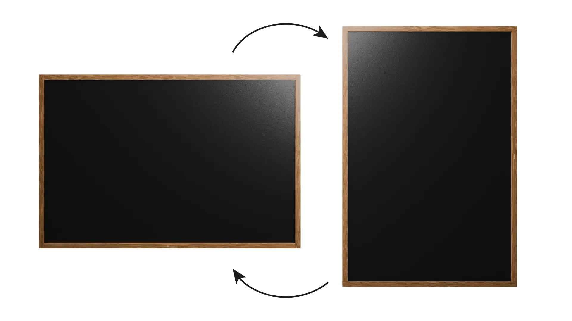 Tableau à craie noir magnétique étanche avec cadre en bois laqué 180 x 120 cm + accessoires – Image 5