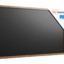 Tableau à craie noir magnétique étanche avec cadre en bois laqué 200 x 100 cm + accessoires