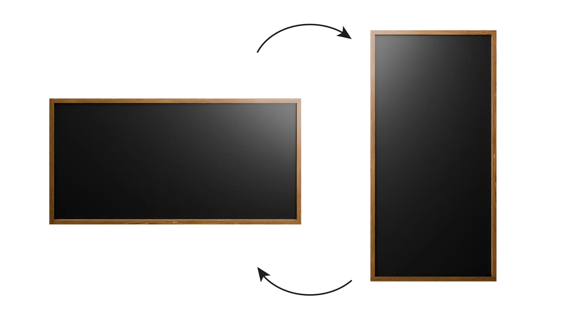 Tableau à craie noir magnétique étanche avec cadre en bois laqué 200 x 100 cm + accessoires – Image 5