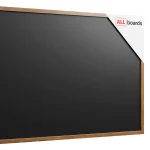 Tableau à craie noir magnétique étanche avec cadre en bois laqué 200 x 120 cm + accessoires