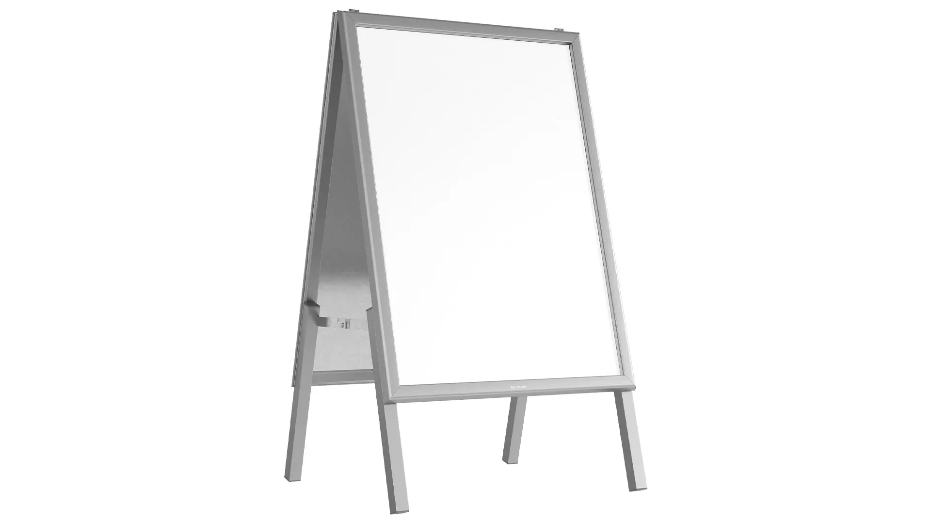 Chevalet Porte-Affiche Double Face Cadre en Aluminium Gris - Format B2 – Image 6