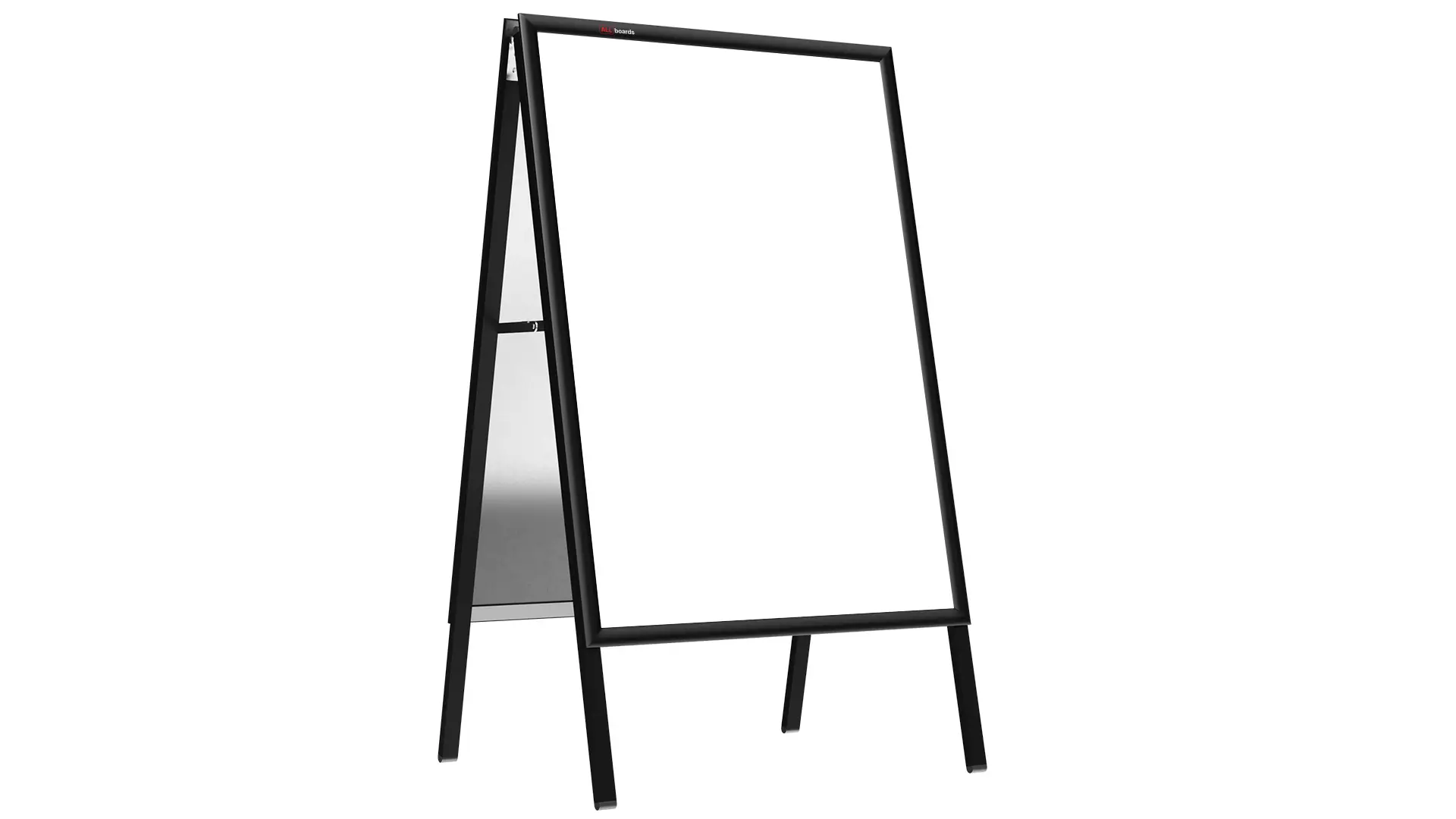 Chevalet Porte-Affiche Double Face Cadre en Aluminium Noir - Format A1 – Image 6