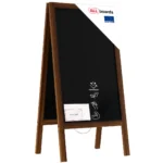 Chevalet Stop Trottoir Etanche avec Cadre en Bois Laqué 100x49,5cm