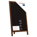 Chevalet stop-trottoir pliable avec une surface à craie - 78x44 cm - support publicitaire