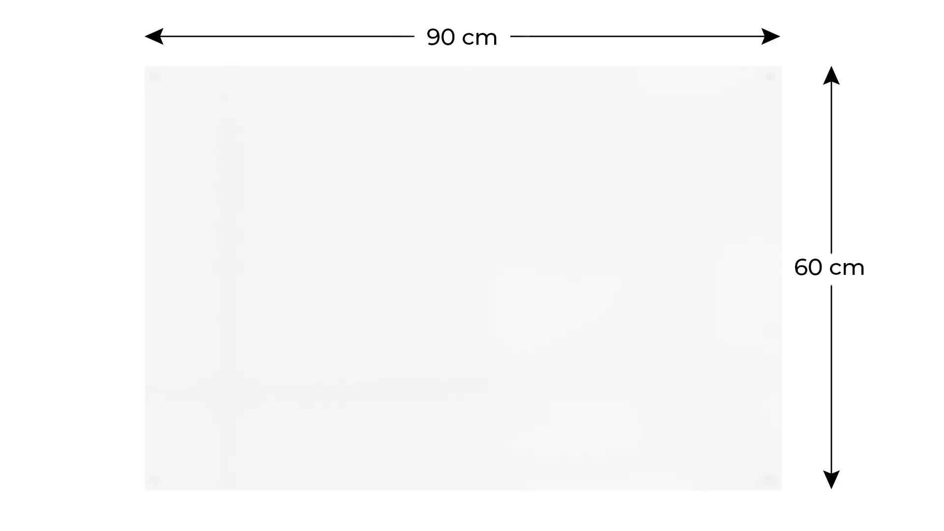 Tableau magnétique effaçable à sec SLIMboard sans cadre 90x60 cm + ACCESSOIRES