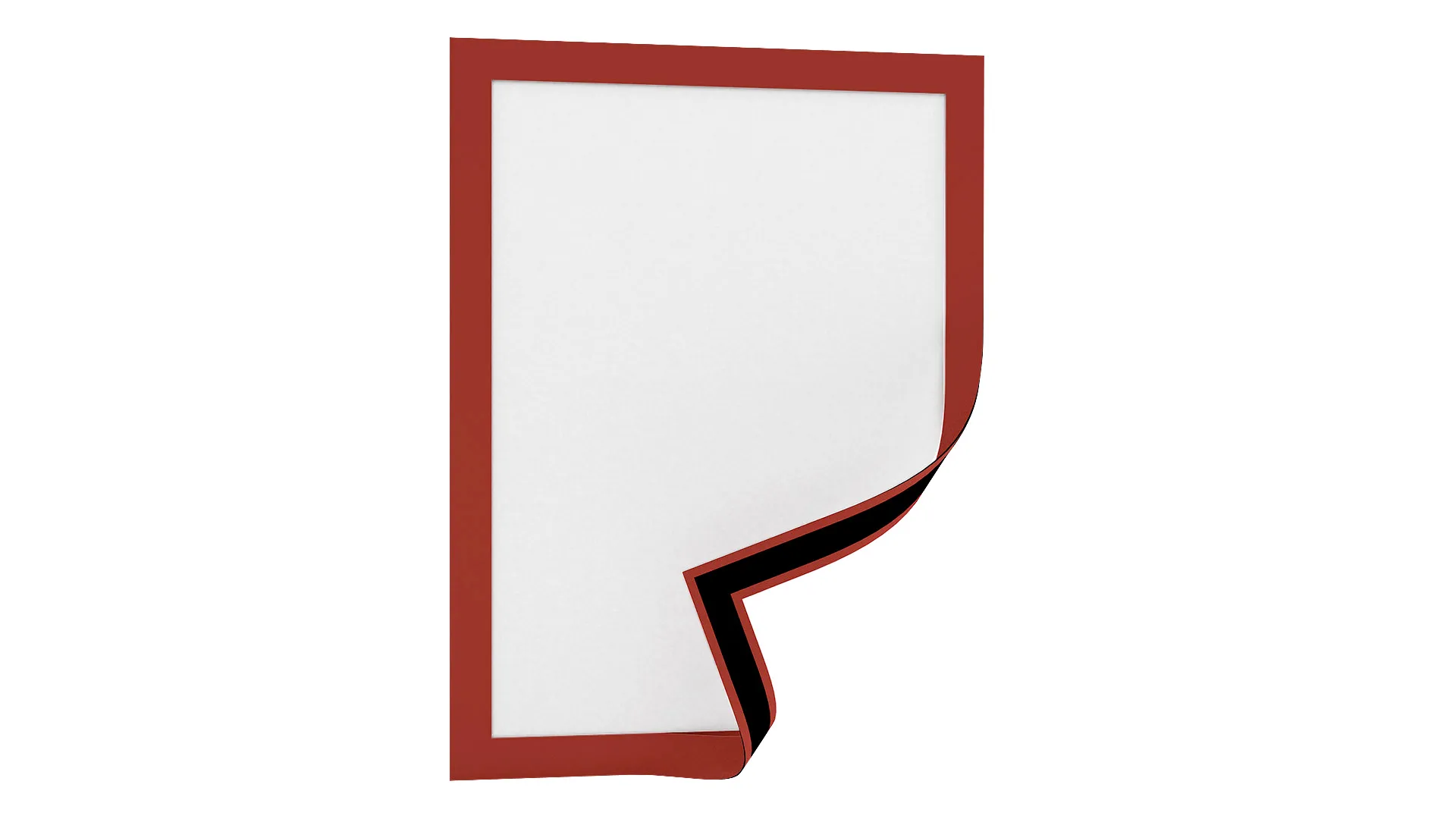 Pochette Magnétique pour Documents A4 Rouge