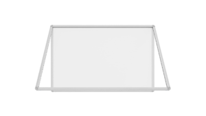 Vitrine d’Affichage Intérieur Blanche Magnétique avec Cadre en Aluminium 90x60cm