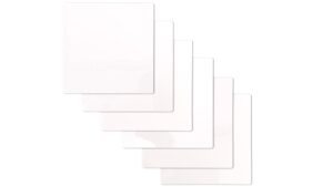 Notes autocollantes électrostatiques effaçables à sec - set BLANC (5 couleurs) réutilisable