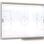 Tableau tactique pour entraineurs - magnétique blanc et effaçable à sec - 60x40 cm