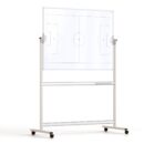 Tableau tactique mobile double face - magnétique et effaçable à sec - 120x90 cm