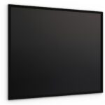 Tableau noir à craie 100x80 cm avec cadre en bois noir ECO