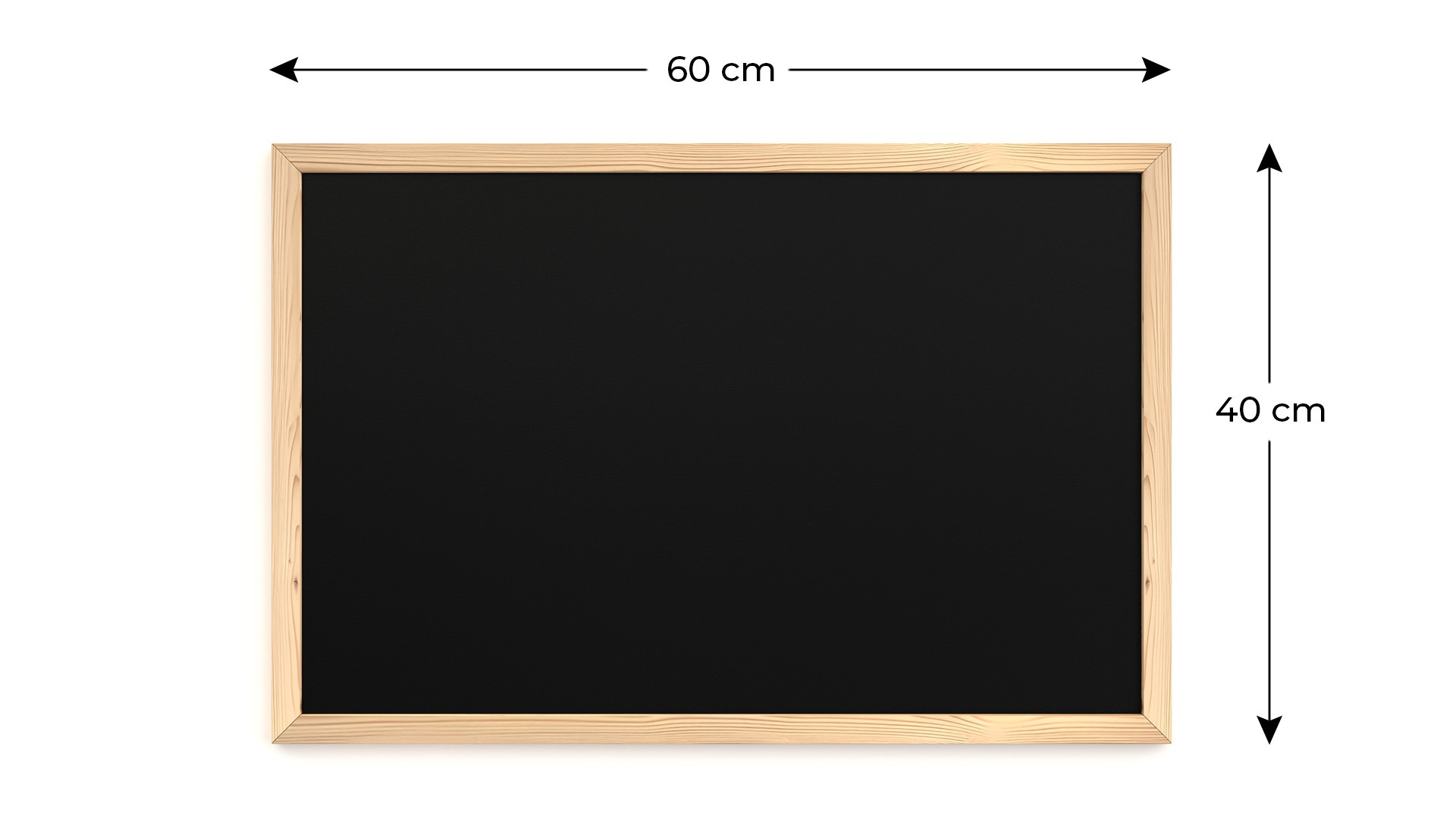 OUTLET Tableau noir à craie 60x40 cm avec cadre en bois ECO – Image 5