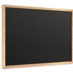Tableau noir à craie 70x50 cm avec cadre en bois ECO