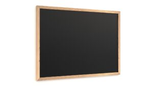 Tableau noir à craie 70x50 cm avec cadre en bois ECO