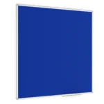Tableau en feutre bleu 120x120 cm avec cadre aluminium