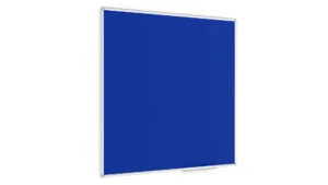 Tableau en feutre bleu 120x120 cm avec cadre aluminium