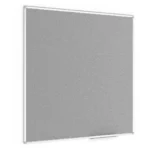 Tableau en feutre gris 120x120 cm avec cadre aluminium