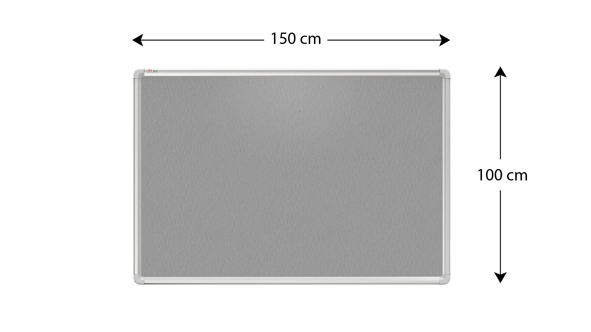 Tableau Textile Gris avec Cadre en Aluminium 150x100cm – Image 4