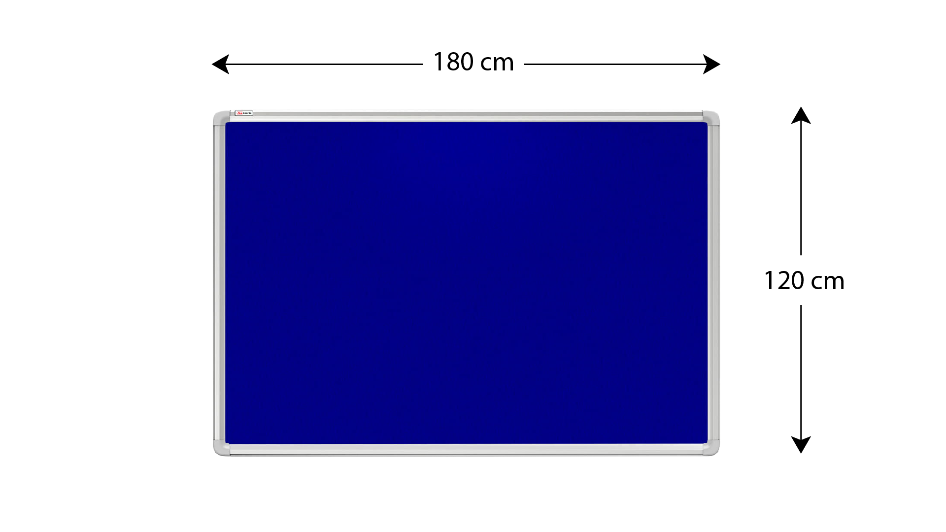 Tableau Textile Bleu avec Cadre en Aluminium 180x120cm – Image 4