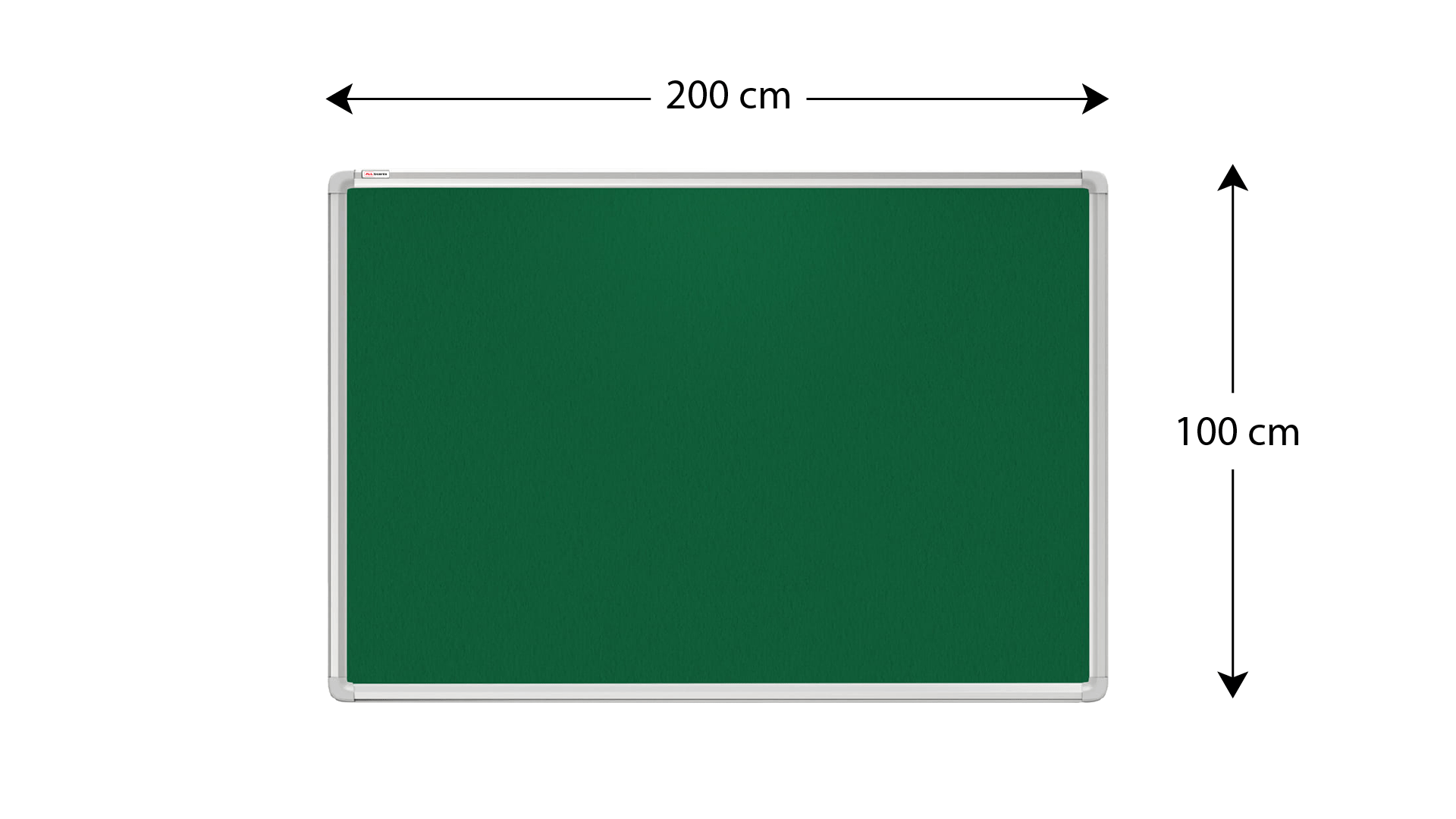 Tableau Textile Vert avec Cadre en Aluminium 200x100 cm – Image 4