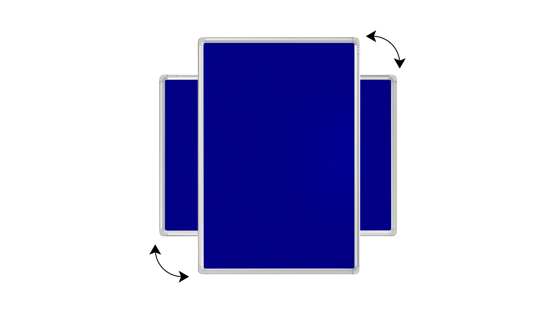 Tableau Textile Bleu avec Cadre en Aluminium 180x120cm – Image 5