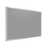 Tableau Textile Gris avec Cadre en Aluminium 180x100cm