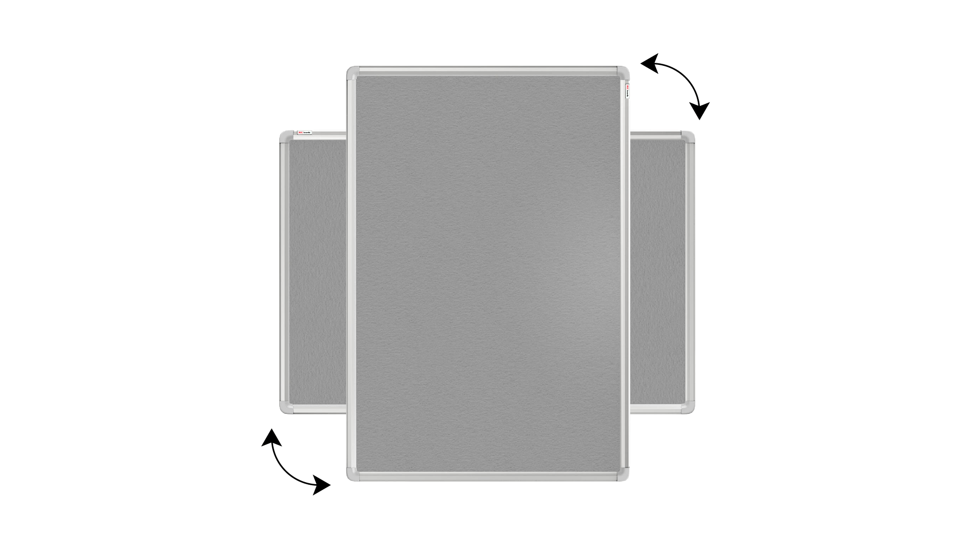 Tableau Textile Gris avec Cadre en Aluminium 150x100cm – Image 5