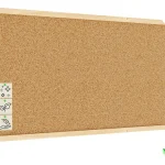 Tableau de liège 100x40 cm cadre en bois NATUREL + ACCESSOIRES