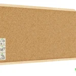 Tableau de liège 100x40 cm cadre en bois NATUREL + ACCESSOIRES