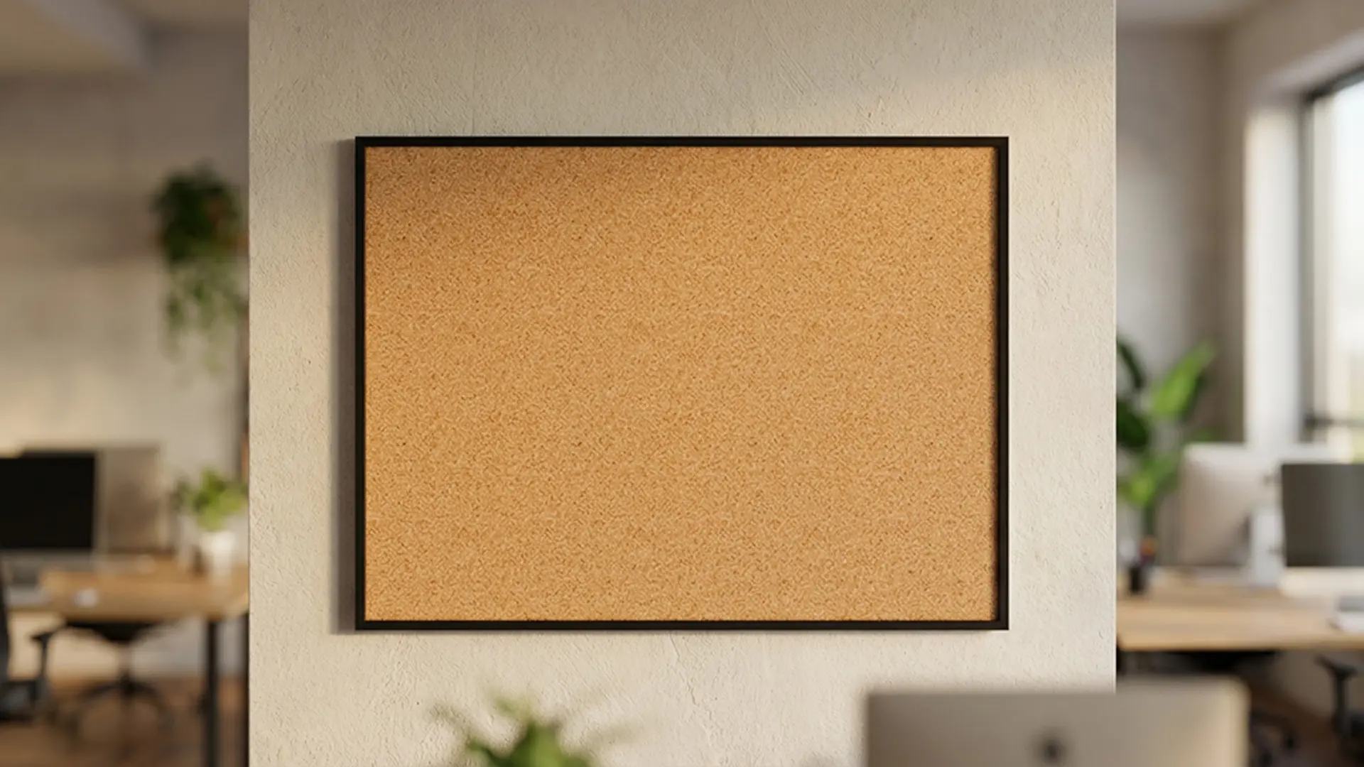Tableau en Liège avec Cadre en Bois Noir 120x90cm + ACCESSOIRES – Image 3