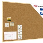 Tableau de liège 120 x90 cm avec cadre en bois naturel – surface en liège portugais autocicatrisant