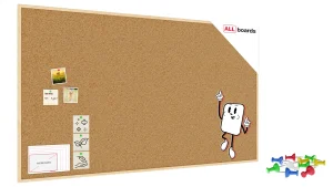 Tableau en Liège avec Cadre en Bois 180x100cm + ACCESSOIRES