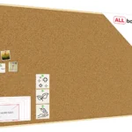 Tableau de liège 200x120 cm avec cadre en bois naturel – surface en liège portugais autocicatrisant