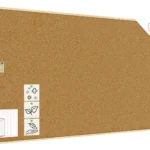 Tableau de liège 250x120 cm avec cadre en bois naturel – surface en liège portugais autocicatrisant