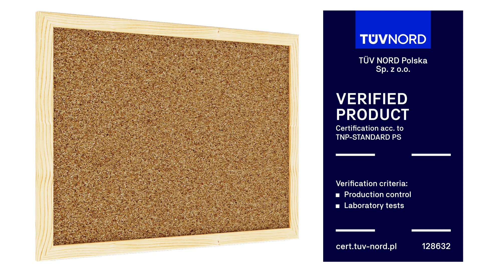 Tableau en Liège avec Cadre en Bois 30x40cm