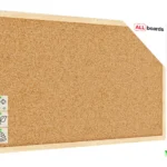 Tableau de liège 80x40 cm cadre en bois NATUREL + ACCESSOIRES