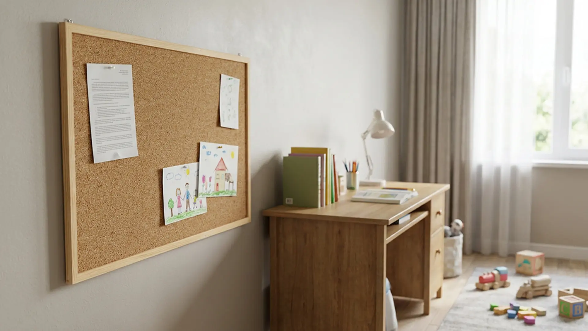 Tableau en Liège avec Cadre en Bois 80x50cm + ACCESSOIRES – Image 4