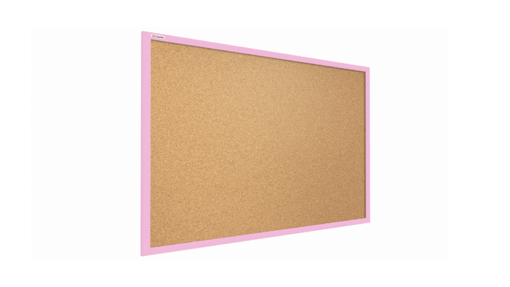 Tableau en Liège avec Cadre en Bois Rose 100x80cm