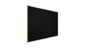 Tableau en Liège Noir avec Cadre en Bois 100x80cm
