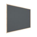 Tableau en Liège Gris avec Cadre en Bois 100x80cm
