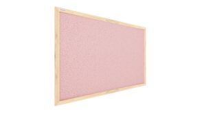 OUTLET Tableau en Liège Rose Pastel avec Cadre en Bois 90x60 cm