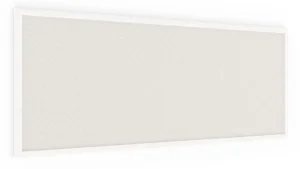Tableau blanc en liège 100x40 cm cadre en bois laqué BLANC