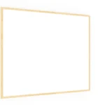 Tableau Blanc Magnétique Effaçable à Sec avec Cadre en Bois 100x80cm