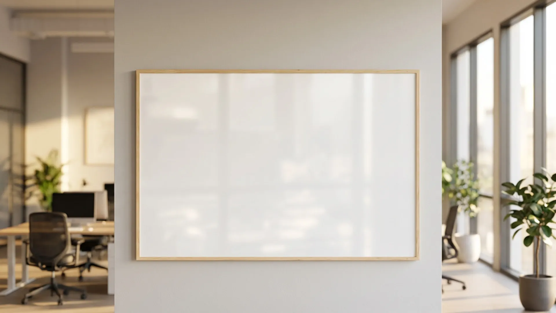 Tableau Blanc Magnétique Effaçable à Sec avec Cadre en Bois 180x120cm – Image 3