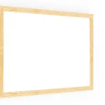 Tableau Blanc Magnétique Effaçable à Sec avec Cadre en Bois 30x40cm
