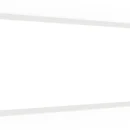 Tableau Blanc Magnétique Effaçable à Sec avec Cadre en Bois Blanc 30x70cm