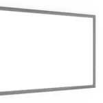 Tableau Blanc Magnétique Effaçable à Sec avec Cadre en Bois Argenté 60x40 cm