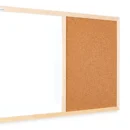 Tableau COMBI en liège et blanc magnétique - 60x40 cm - cadre en bois + ACCESSOIRES GRATUITS
